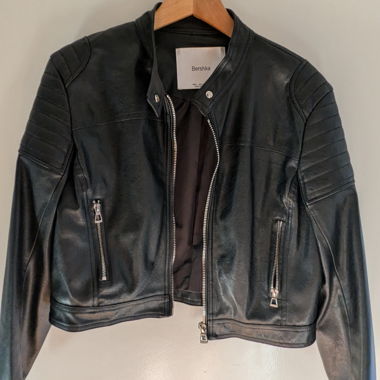 Giacca in finta pelle Bershka