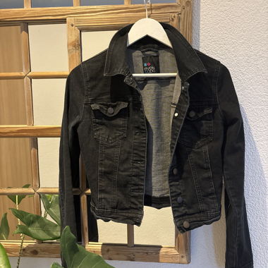 Giacca Jeans Corte Nera