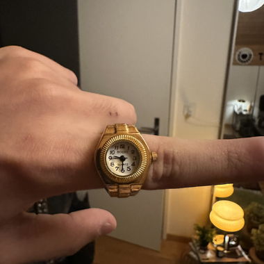 Golden Watch Ring
