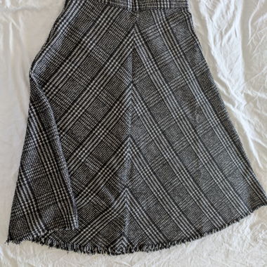 Mango checkered midi skirt, size M
