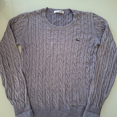 Pull Lacoste gris 