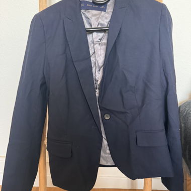 Navy Zara Basic Blazer