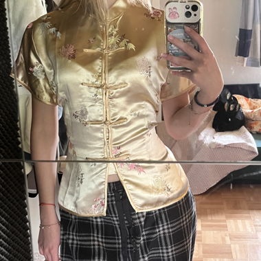 Gold Qipao blouse 
