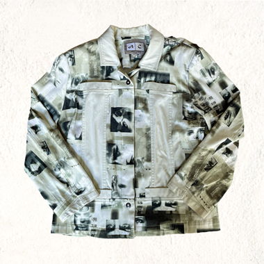 Y2K / cyber grunge / archive printed jacket