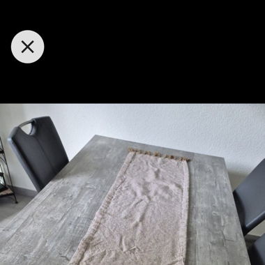 Tischläufer beige mit Fransen, Boho Style, 5x 