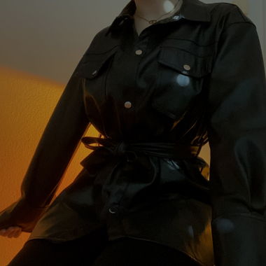 Lederjacke (Kunstleder)