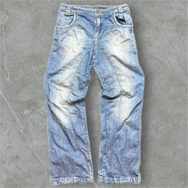 Blue vintage denim jeans 