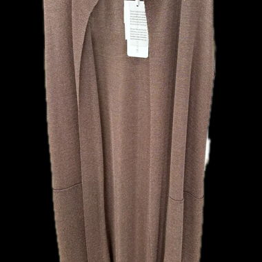 Donna Fife manteau doudoune en maille métallique marron