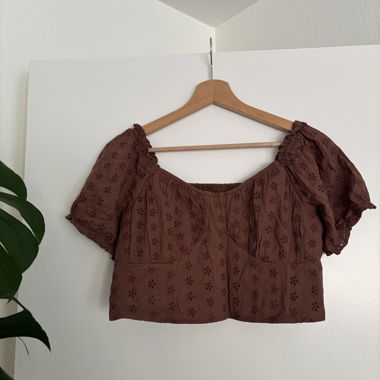 Haut court Hollister pour dames brun L