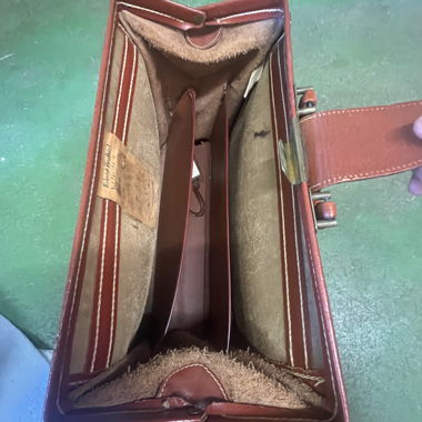 Borsa portadocumenti in pelle vintage