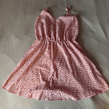 Damen Sommerkleid rosa gemustert