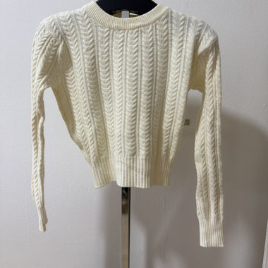 Maglione in maglia bianco