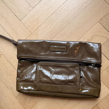 Longchamp glänzende braune Handtasche
