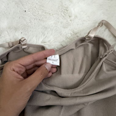 Body beige avec fronces