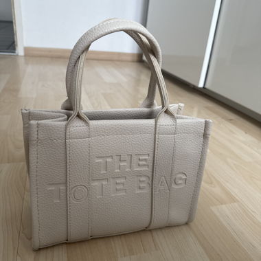 Beige Mini Tote Bag