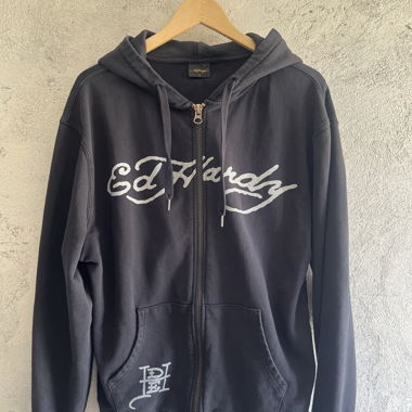 Veste à capuche zippée Ed Hardy