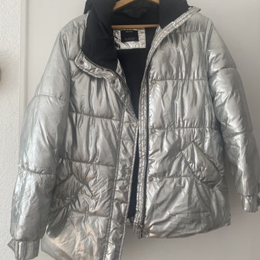 piumino argento come nuovo 