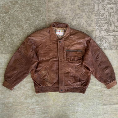vintage leather jacket