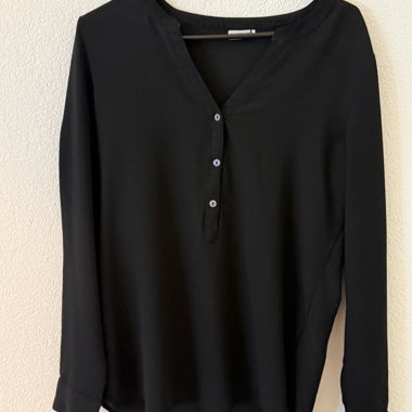 Camicia lunga nera