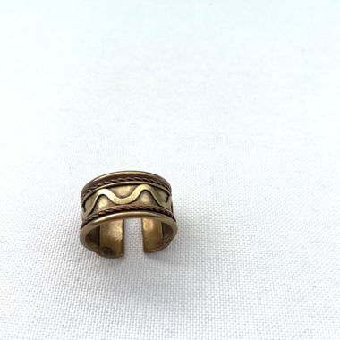Golden Wave Ring