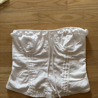 Weisses Corset-Top