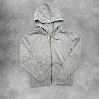 Felpa con zip Nike grigia