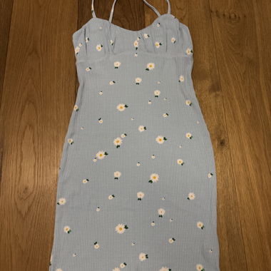 Spaghetti Strap Dress with Floral Print