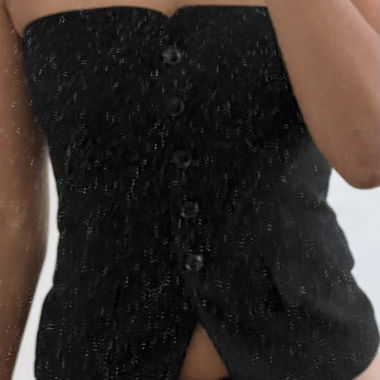 Summer Strapless Top, Black, Like New!