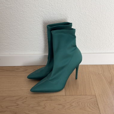 Turquoise Stiletto Ankle Boots by Aldo