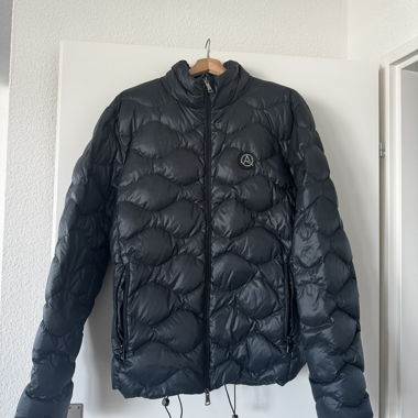 Giacca imbottita puffer verde scuro