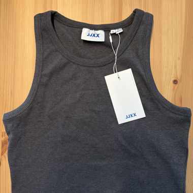 JJXX Fallon Cropped Top XL Dark Grey Melange Anthracite