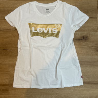 T-shirt da donna Levi's bianco/oro