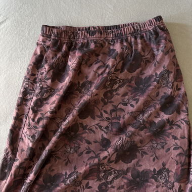 pink flower skirt