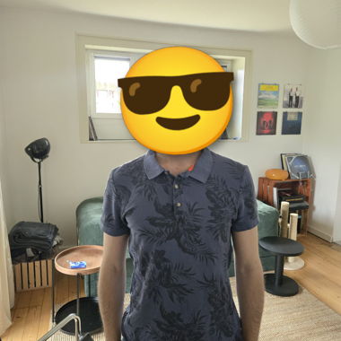 EDC Poloshirt blau Grösse M
