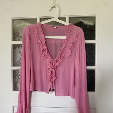 Tie Front Bluse 