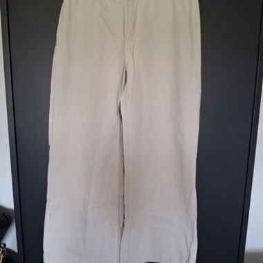 Beige MNG Denim Hose