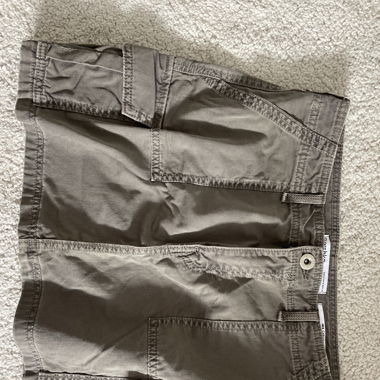grey cargo skirt