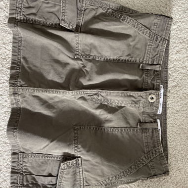 grey cargo skirt
