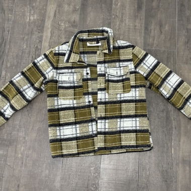 Checked shirt jacket