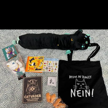 Katzenfan Geschenke, Darth Vader, Winkekatze, usw.