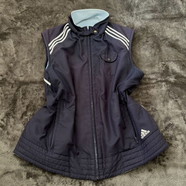 Vintage Adidas Reversible VestFleece & Windbreaker