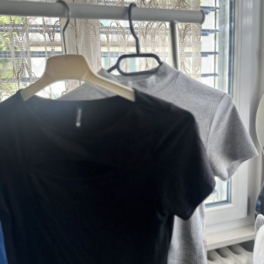 2er T-Shirt Set – Schwarz & Grau