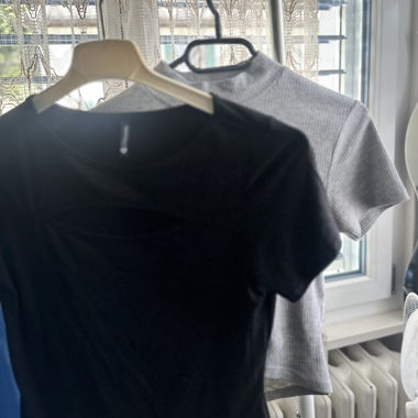 2er T-Shirt Set – Schwarz & Grau