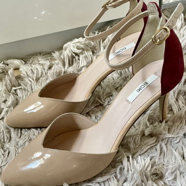 Tacchi alti beige/rosso