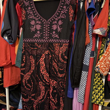 b.p.c. Maxikleid mit Blumenmuster