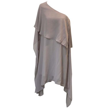 Cocktailkleid Oneshoulder grau