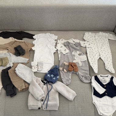 Baby Body- und Strampler-Set Gr.56