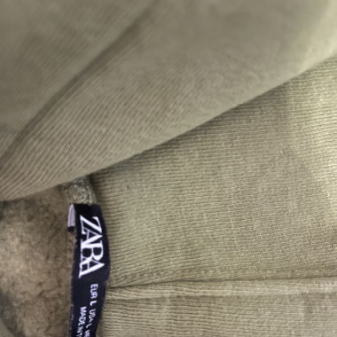 Sweat-shirt Zara vert 