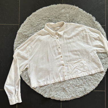 Blouse courte blanche légère 