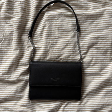 Borsa a tracolla nera gallantry paris
